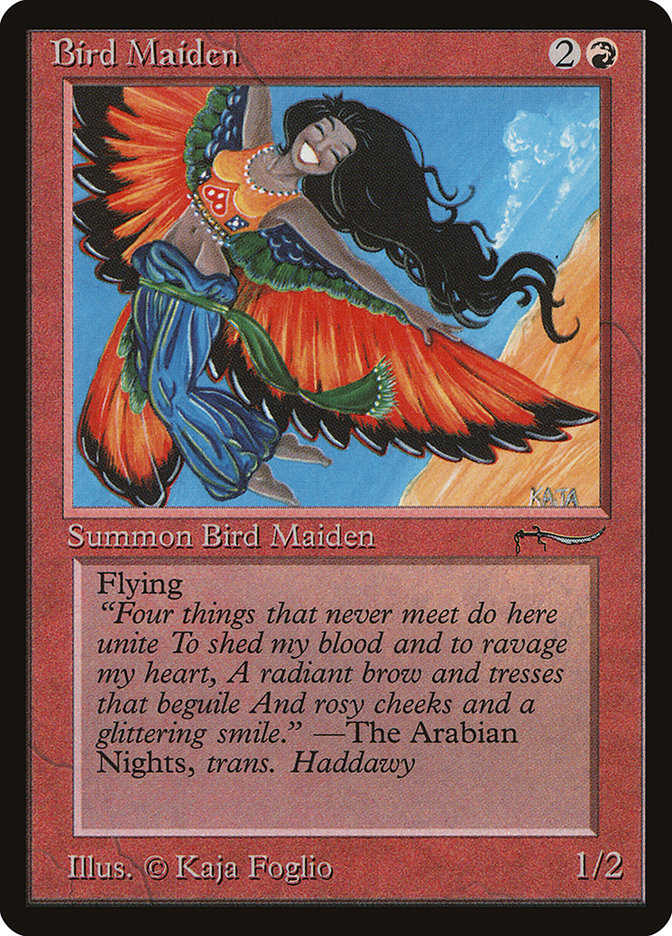 Bird Maiden (Light Mana Cost) [Arabian Nights] | Gate City Games LLC