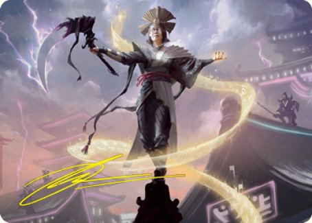 Naomi, Pillar of Order Art Card (Gold-Stamped Signature) [Kamigawa: Neon Dynasty Art Series] | Gate City Games LLC