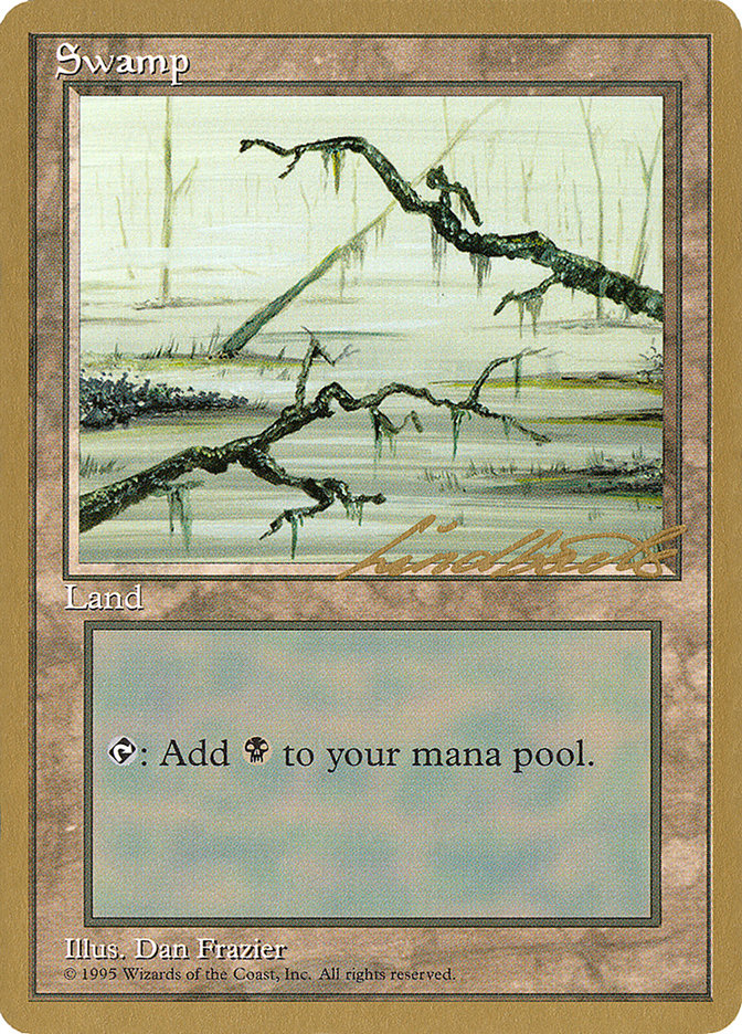 Swamp (ll371) (Leon Lindback) [Pro Tour Collector Set] | Gate City Games LLC