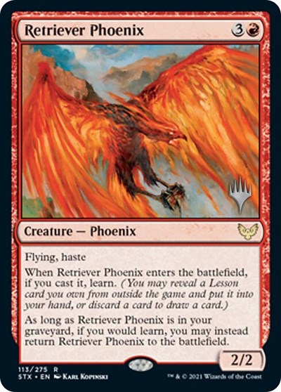 Retriever Phoenix (Promo Pack) [Strixhaven: School of Mages Promos] | Gate City Games LLC