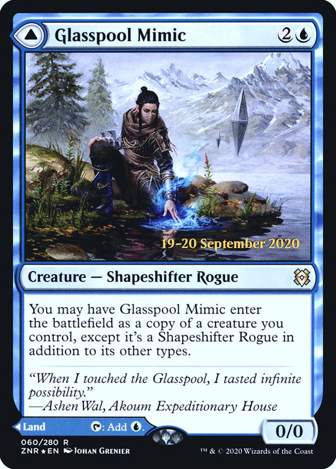 Glasspool Mimic // Glasspool Shore  [Zendikar Rising Prerelease Promos] | Gate City Games LLC