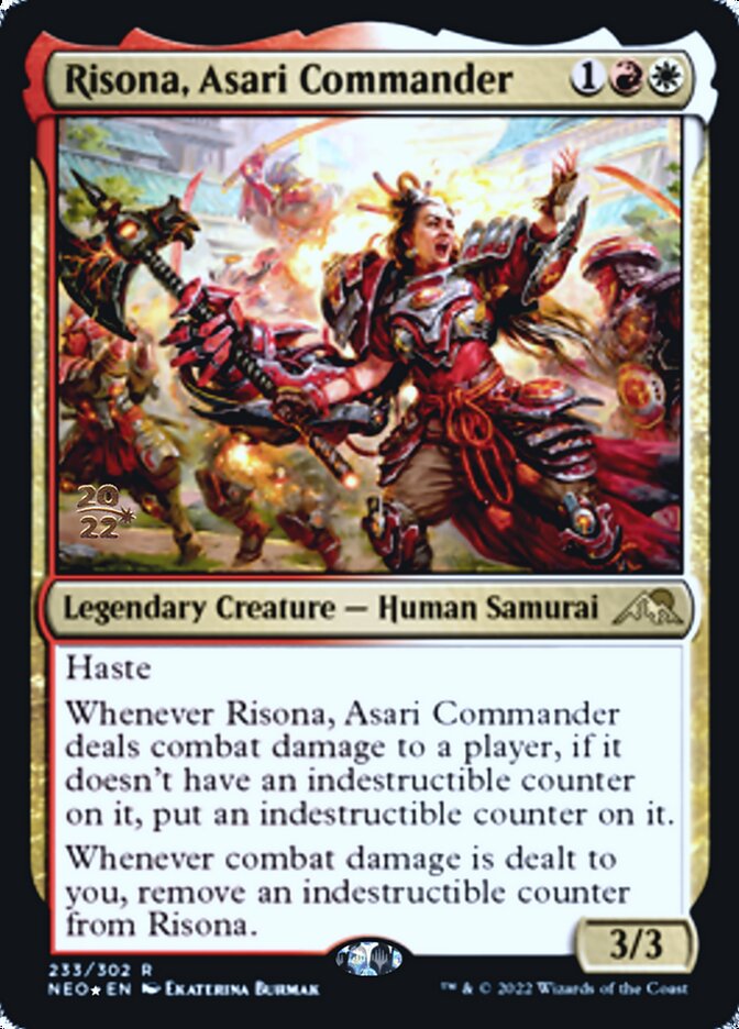 Risona, Asari Commander [Kamigawa: Neon Dynasty Prerelease Promos] | Gate City Games LLC