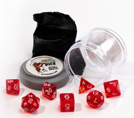LUCKY DICE - CLEAR RED | Gate City Games LLC