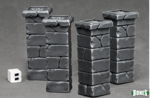 GRAVEYARD FENCE POSTS (4) | Gate City Games LLC
