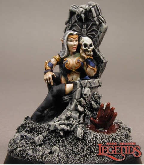 DARK ELF QUEEN/THRONE | Gate City Games LLC