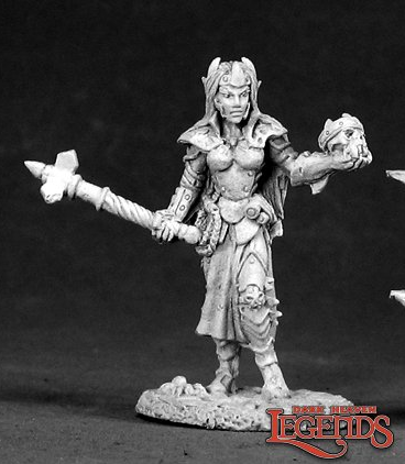 FEMALE DARK ELF CLERIC | Gate City Games LLC