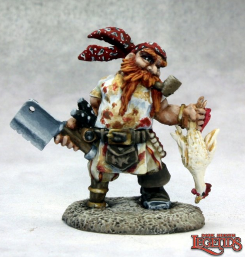 GRUFF GRIMECLEAVER, DWARF PIRATE COOK | Gate City Games LLC