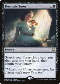 Demonic Tutor (J20) [Judge Promos] | Gate City Games LLC