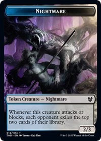 Nightmare Token [Theros Beyond Death] | Gate City Games LLC