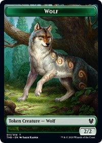Wolf Token [Theros Beyond Death] | Gate City Games LLC