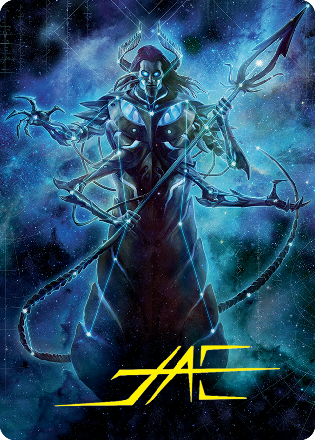 Heliod, the Warped Eclipse Art Card (Gold-Stamped Signature) [March of the Machine Art Series] | Gate City Games LLC
