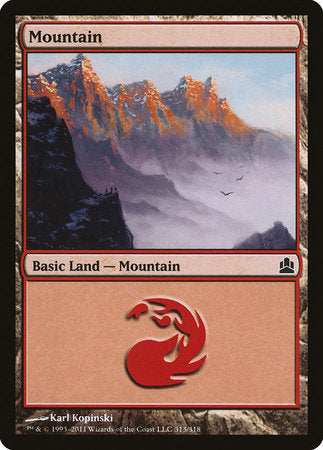 Mountain (313) [Commander 2011] | Gate City Games LLC