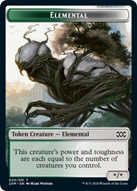 Elemental // Treasure Double-sided Token [Double Masters Tokens] | Gate City Games LLC