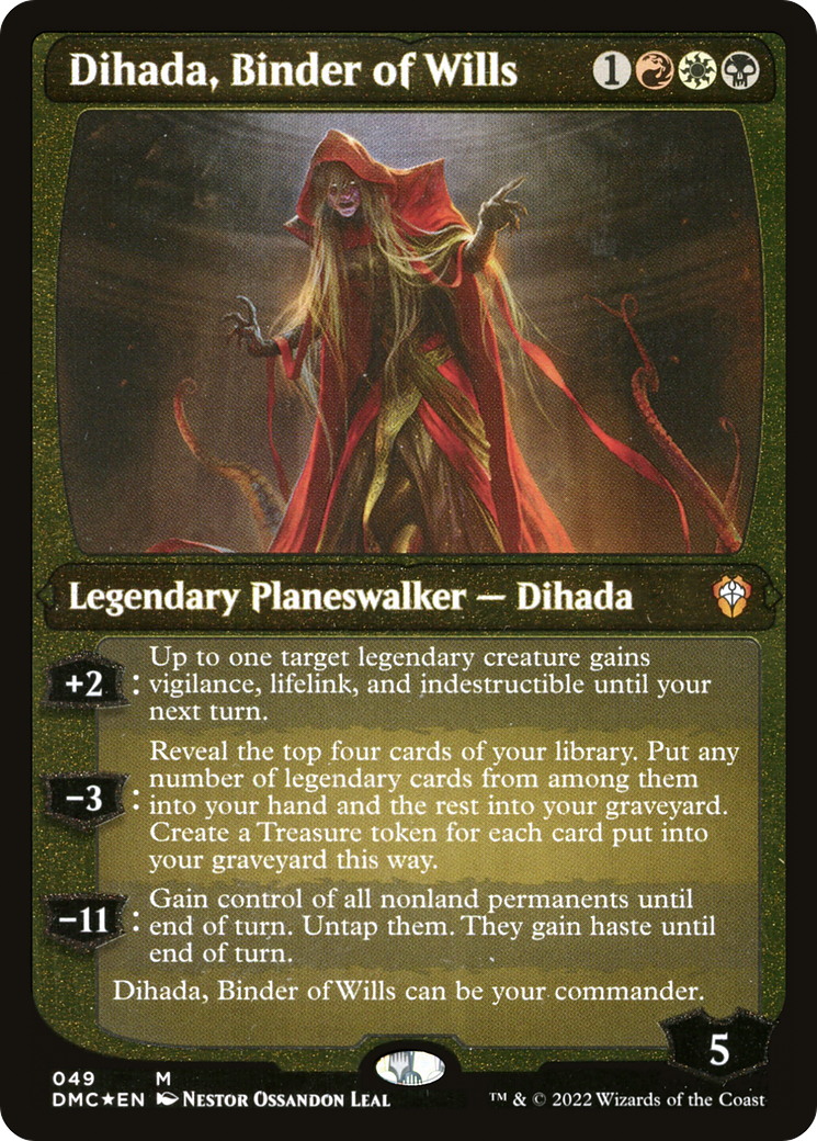 Dihada, Binder of Wills (Showcase Display Commander) [Dominaria United Commander] | Gate City Games LLC