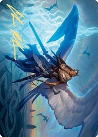Righteous Valkyrie Art Card (Gold-Stamped Signature) [Kaldheim: Art Series] | Gate City Games LLC