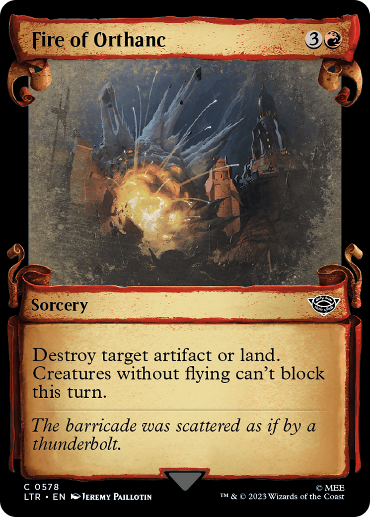 Fire of Orthanc [The Lord of the Rings: Tales of Middle-Earth Showcase Scrolls] | Gate City Games LLC