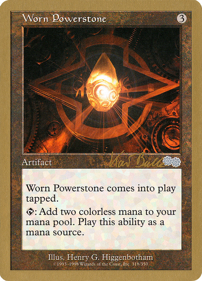 Worn Powerstone (Kai Budde) [World Championship Decks 1999] | Gate City Games LLC