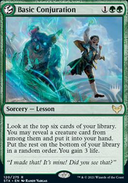 Basic Conjuration (Promo Pack) [Strixhaven: School of Mages Promos] | Gate City Games LLC