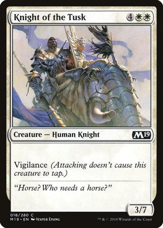 Knight of the Tusk [Core Set 2019] | Gate City Games LLC