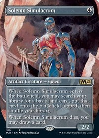 Solemn Simulacrum (Alternate Art) [Core Set 2021] | Gate City Games LLC