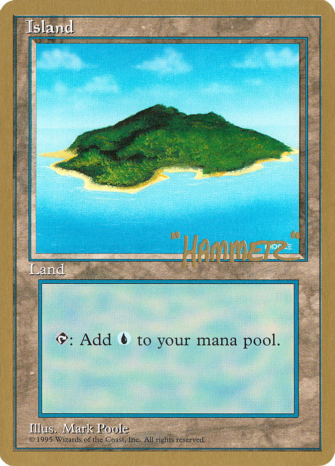 Island (shr367) (Shawn "Hammer" Regnier) [Pro Tour Collector Set] | Gate City Games LLC