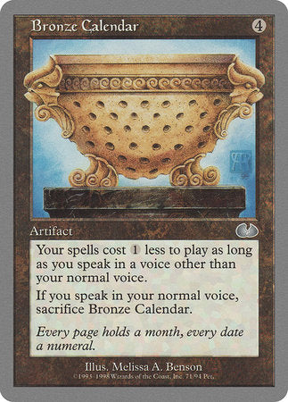 Bronze Calendar [Unglued] | Gate City Games LLC