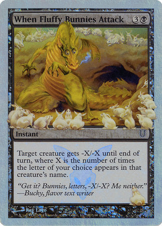 When Fluffy Bunnies Attack (Alternate Foil) [Unhinged] | Gate City Games LLC
