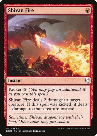 Shivan Fire [Dominaria] | Gate City Games LLC