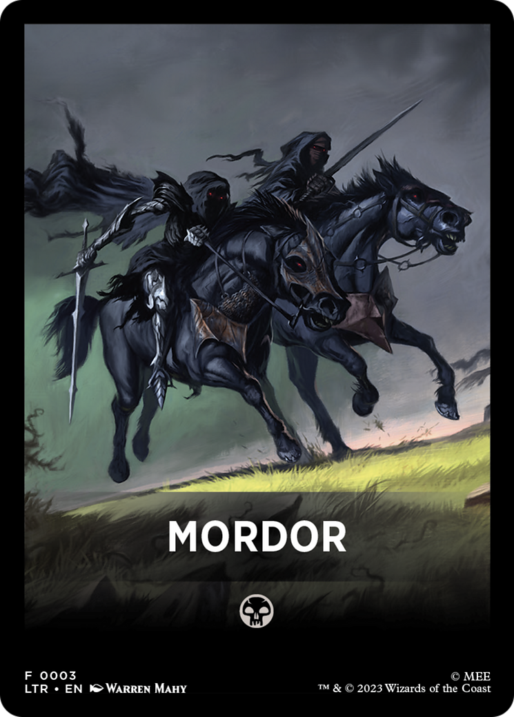 Mordor Theme Card [The Lord of the Rings: Tales of Middle-Earth Tokens] | Gate City Games LLC