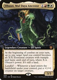 Obuun, Mul Daya Ancestor (Extended Art) [Zendikar Rising Commander] | Gate City Games LLC