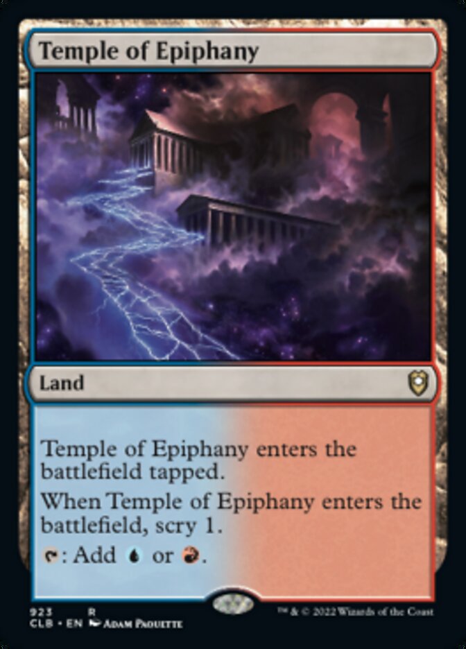 Temple of Epiphany [Commander Legends: Battle for Baldur's Gate] | Gate City Games LLC