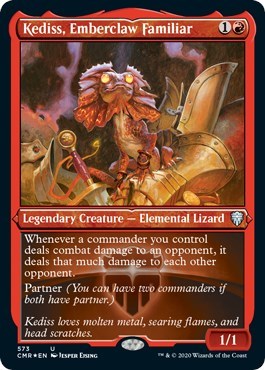 Kediss, Emberclaw Familiar (Foil Etched) [Commander Legends] | Gate City Games LLC