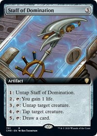 Staff of Domination (Extended Art) [Commander Legends] | Gate City Games LLC