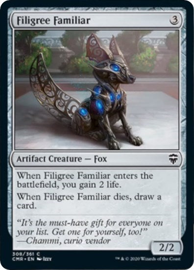 Filigree Familiar [Commander Legends] | Gate City Games LLC