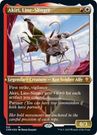 Akiri, Line-Slinger (Foil Etched) [Commander Legends] | Gate City Games LLC