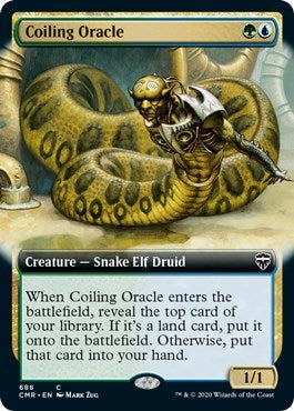 Coiling Oracle (Extended Art) [Commander Legends] | Gate City Games LLC