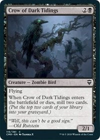 Crow of Dark Tidings [Commander Legends] | Gate City Games LLC