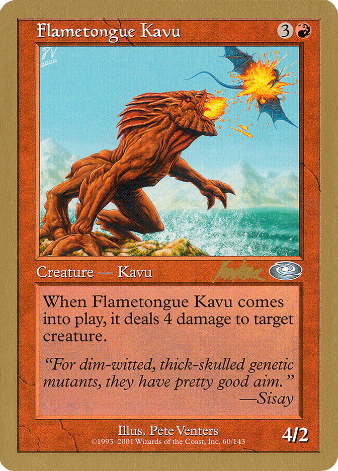 Flametongue Kavu (Brian Kibler) [World Championship Decks 2002] | Gate City Games LLC