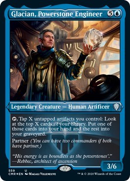 Glacian, Powerstone Engineer (Foil Etched) [Commander Legends] | Gate City Games LLC