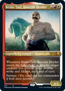 Bruse Tarl, Boorish Herder (Foil Etched) [Commander Legends] | Gate City Games LLC