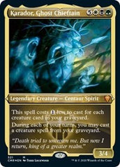 Karador, Ghost Chieftain (Foil Etched) [Commander Legends] | Gate City Games LLC