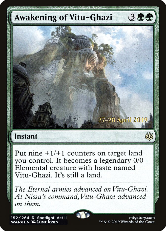 Awakening of Vitu-Ghazi  [War of the Spark Prerelease Promos] | Gate City Games LLC