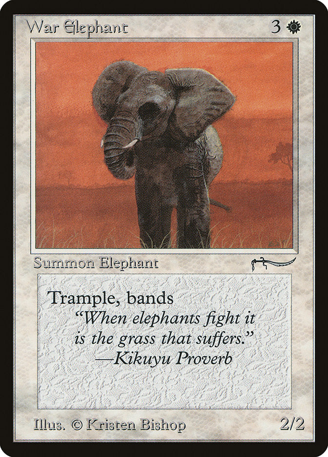 War Elephant (Light Mana Cost) [Arabian Nights] | Gate City Games LLC