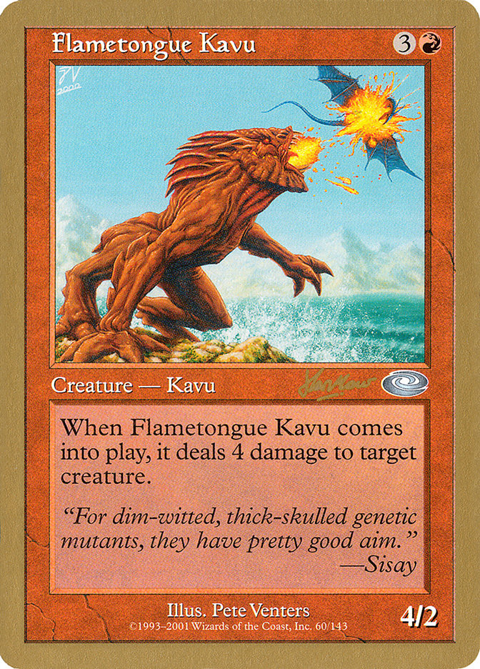 Flametongue Kavu (Sim Han How) [World Championship Decks 2002] | Gate City Games LLC