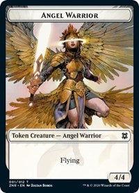 Angel Warrior // Shark Double-sided Token (Challenger 2021) [Unique and Miscellaneous Promos] | Gate City Games LLC