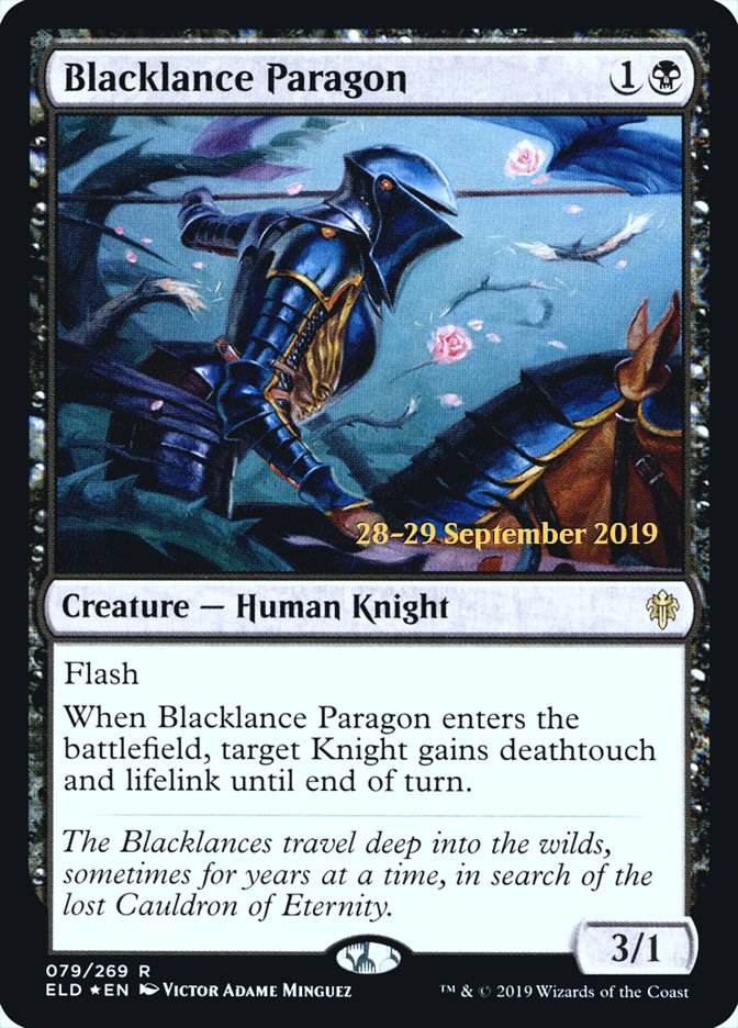 Blacklance Paragon  [Throne of Eldraine Prerelease Promos] | Gate City Games LLC