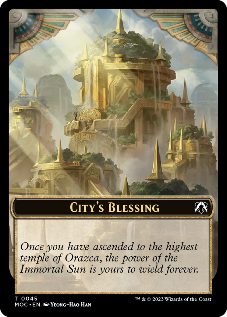 Elephant // City's Blessing Double-Sided Token [March of the Machine Commander Tokens] | Gate City Games LLC