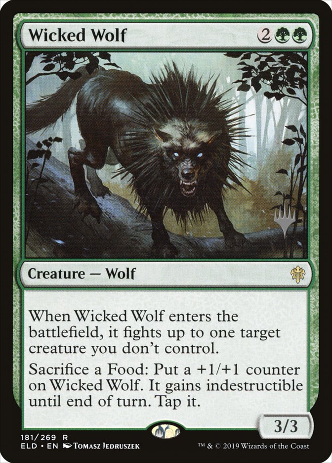 Wicked Wolf (Promo Pack) [Throne of Eldraine Promos] | Gate City Games LLC