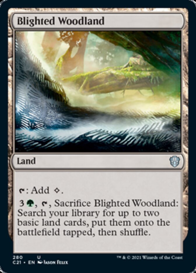 Blighted Woodland [Commander 2021] | Gate City Games LLC