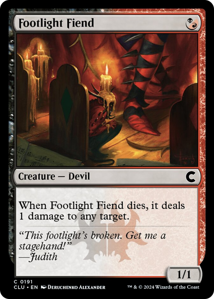 Footlight Fiend [Ravnica: Clue Edition] | Gate City Games LLC